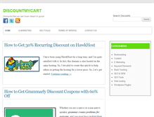 Tablet Screenshot of discountmycart.com